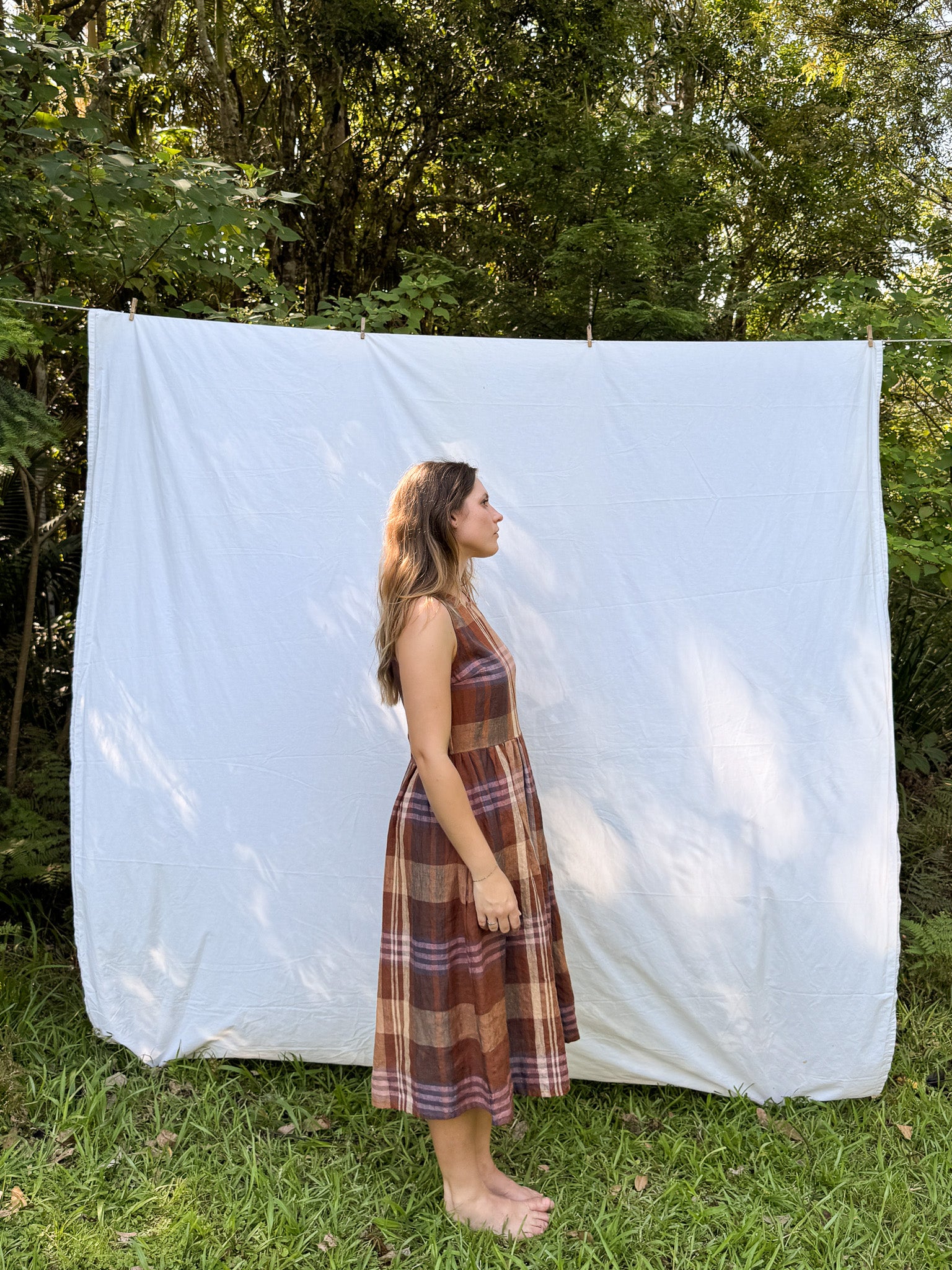 Banksia Dress | Rust Check *PREORDER*