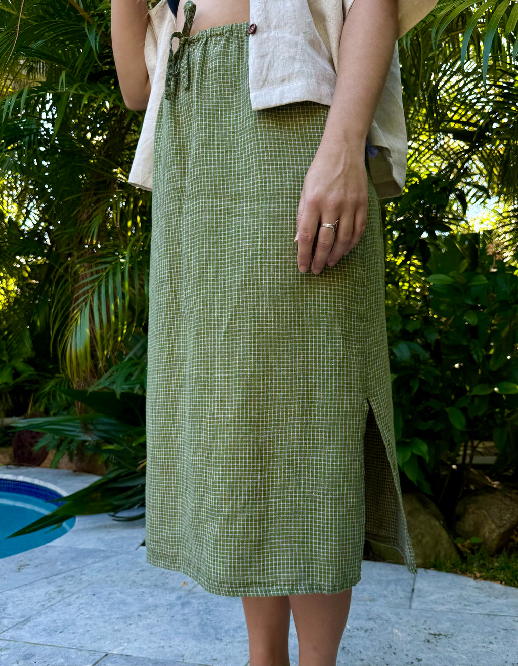 Helia Skirt | Matcha Check