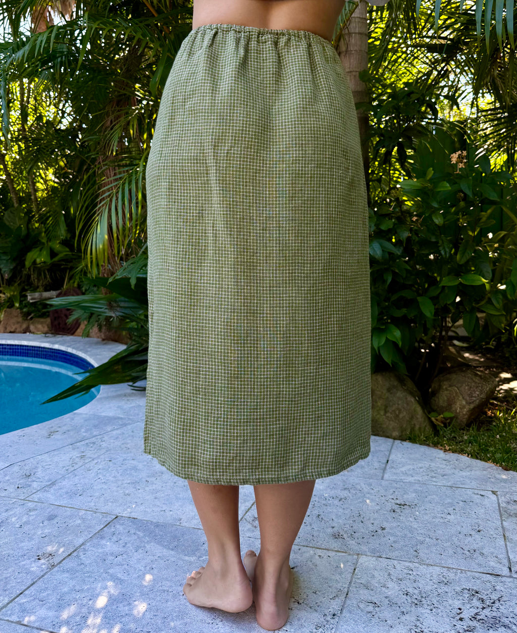 Helia Skirt | Matcha Check