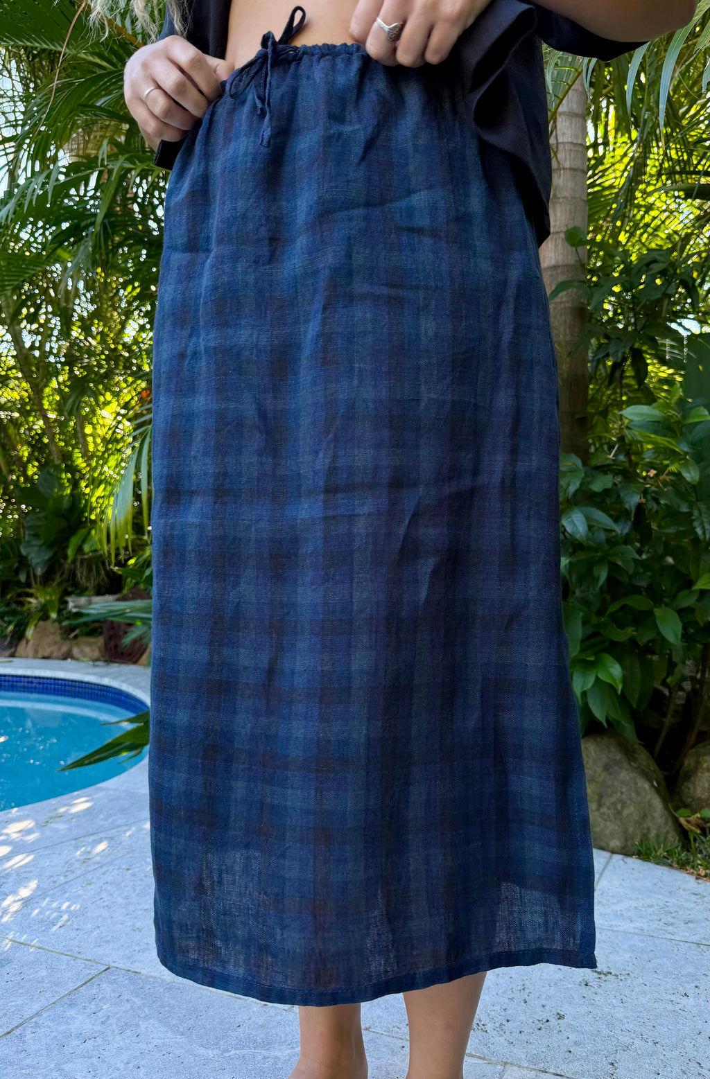 Helia Skirt | Ocean Deep Check