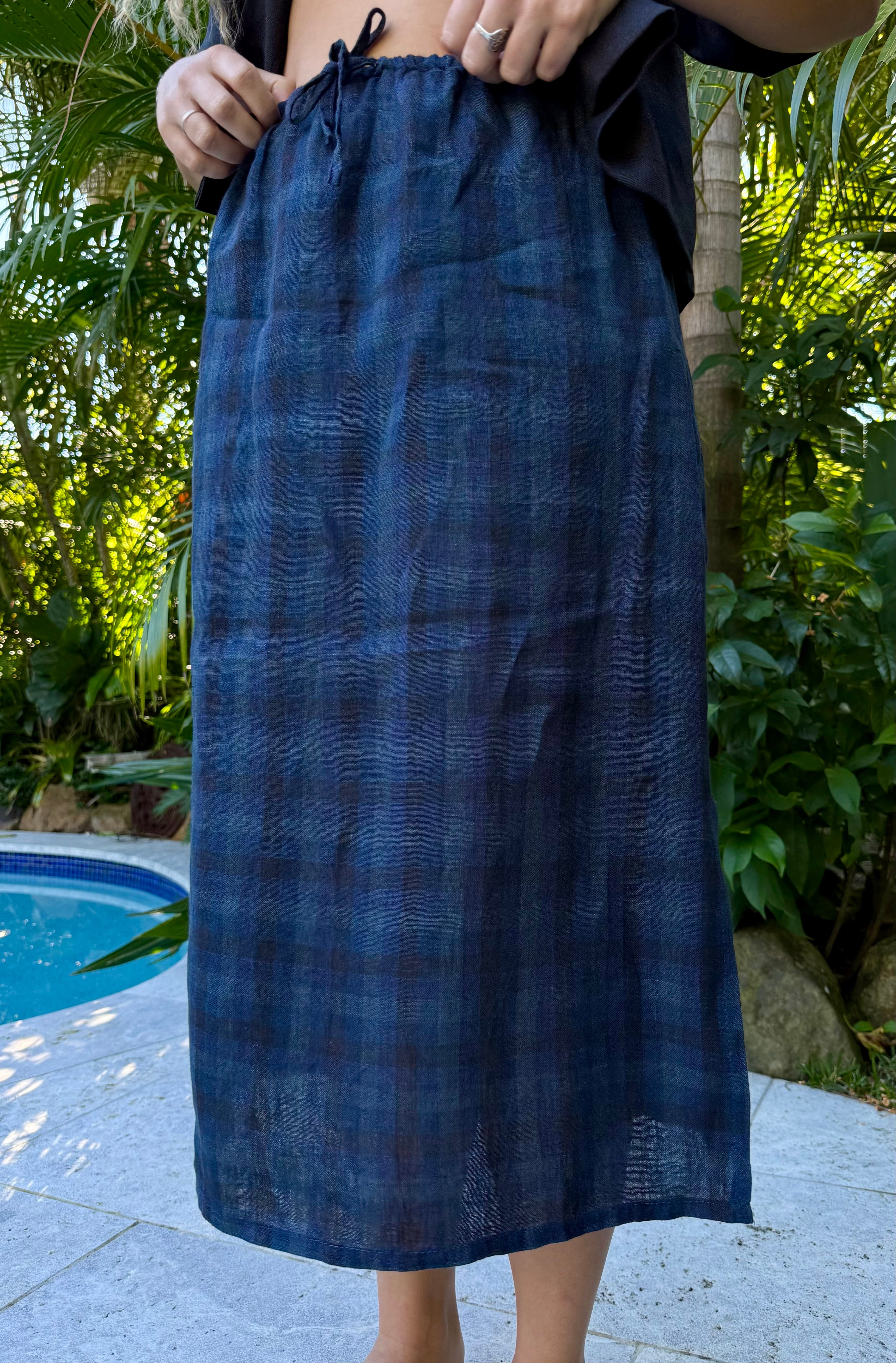Helia Skirt | Ocean Deep Check