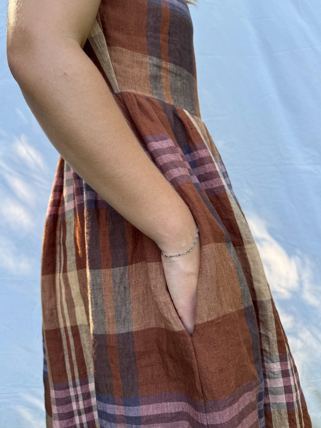 Banksia Dress | Rust Check *PREORDER*