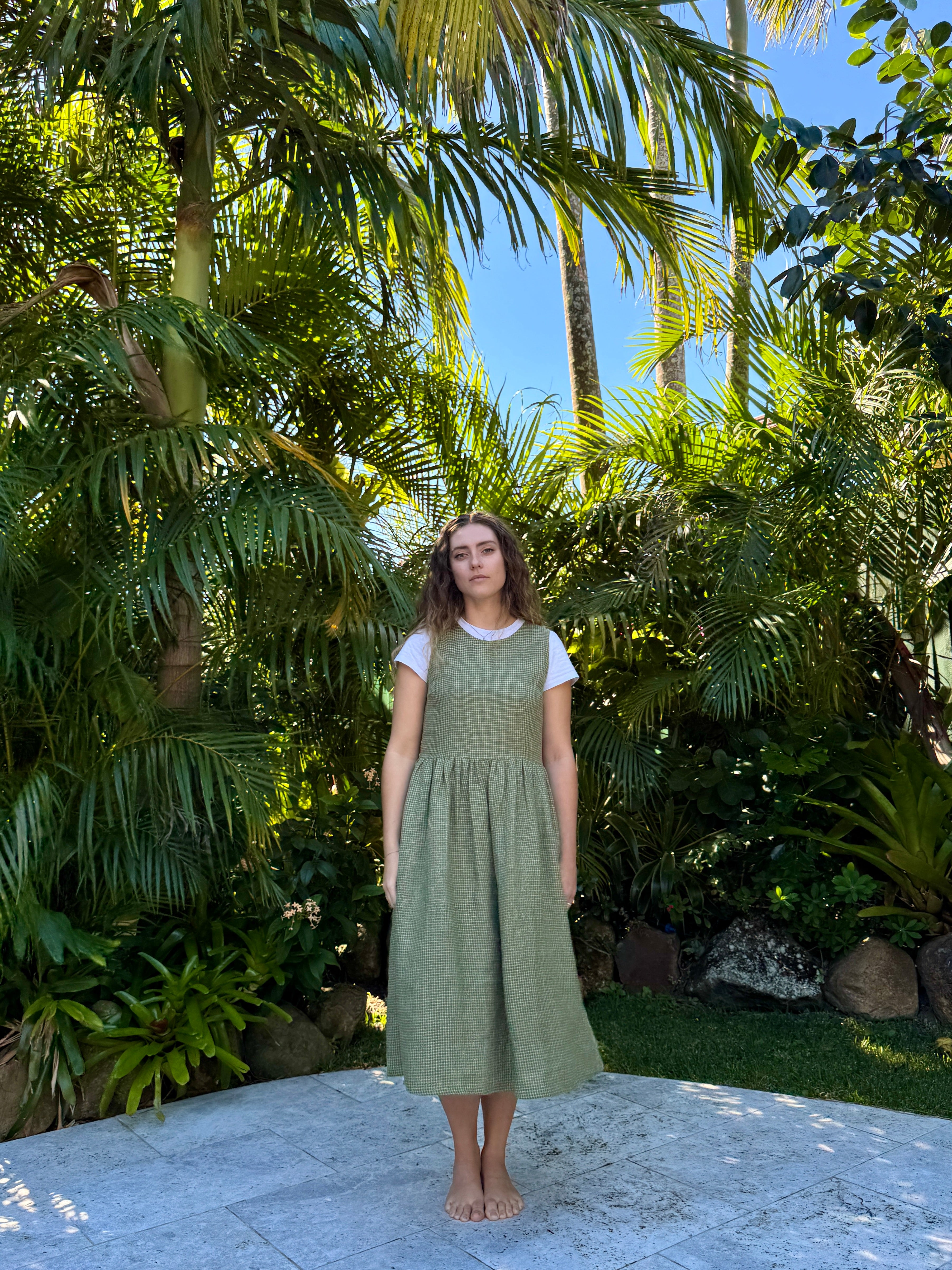Banksia Dress | Matcha Check
