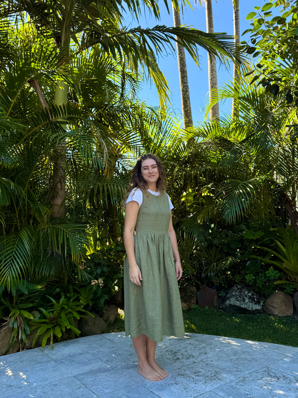 Banksia Dress | Matcha Check