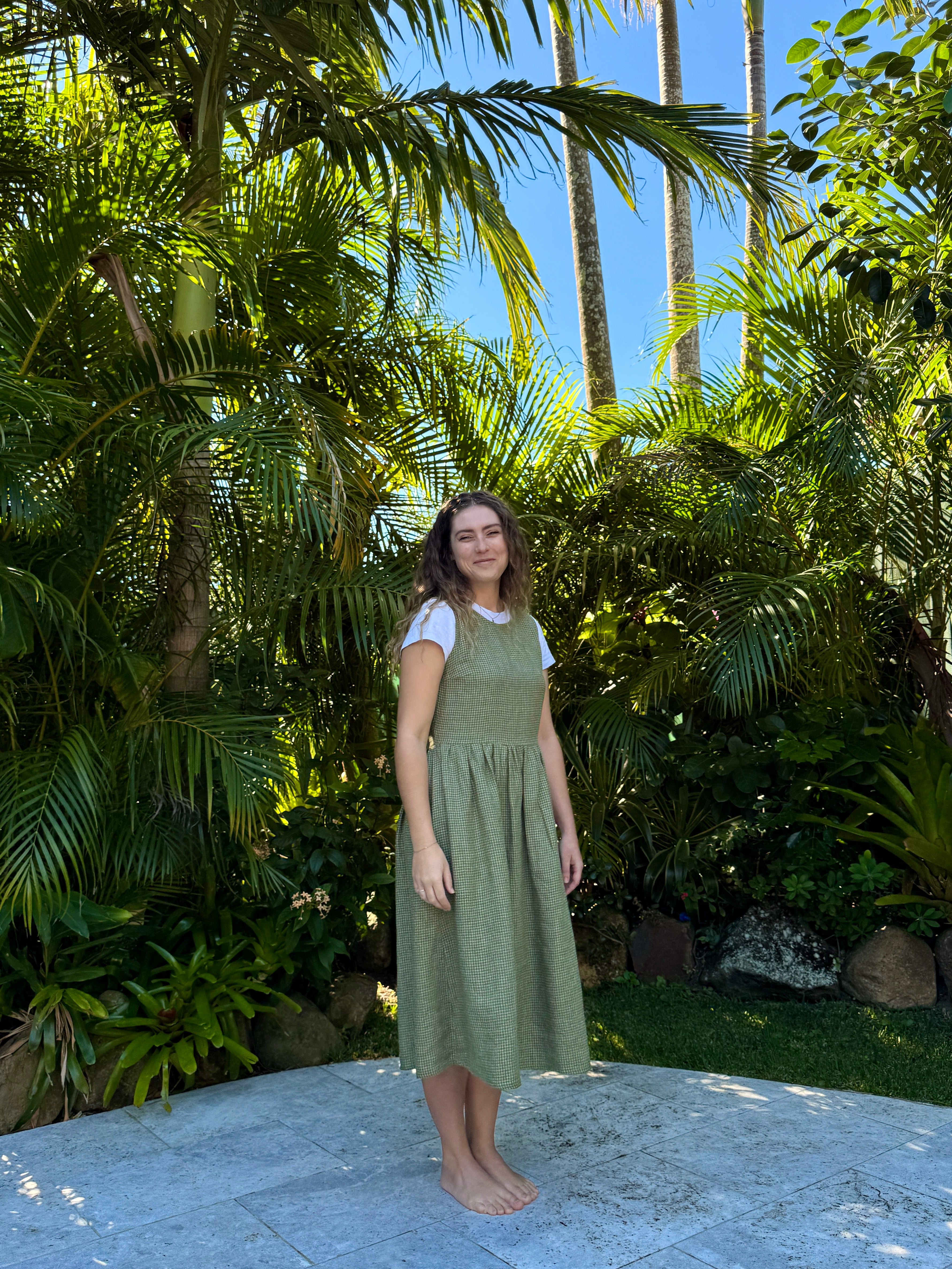 Banksia Dress | Matcha Check