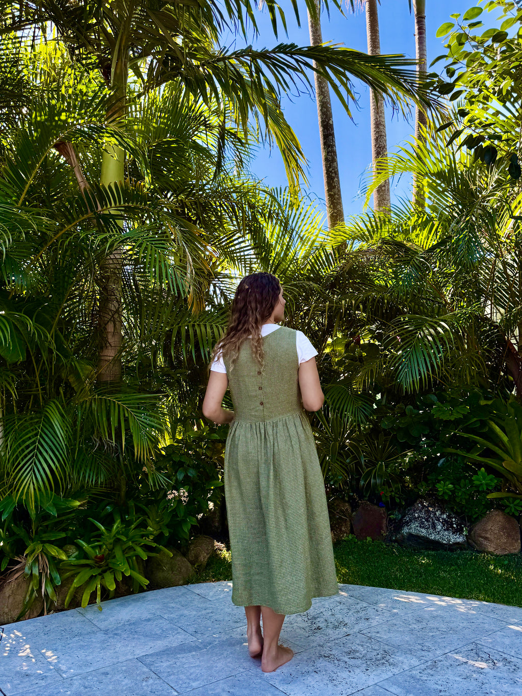 Banksia Dress | Matcha Check