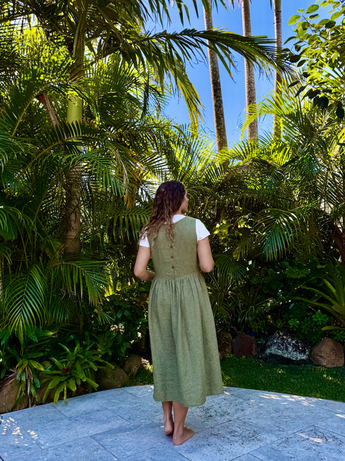 Banksia Dress | Matcha Check