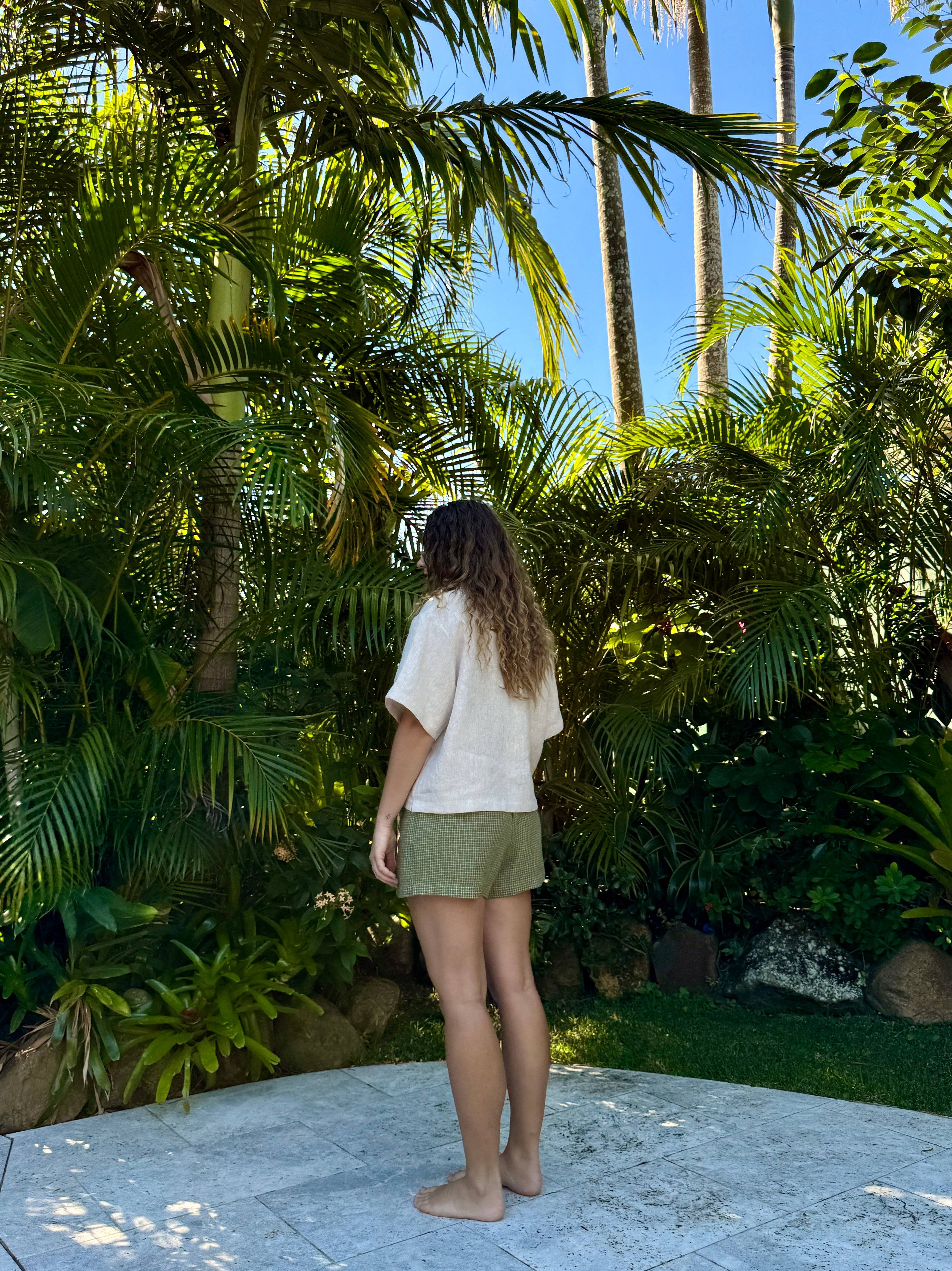 Bowie Shorts | Matcha Check