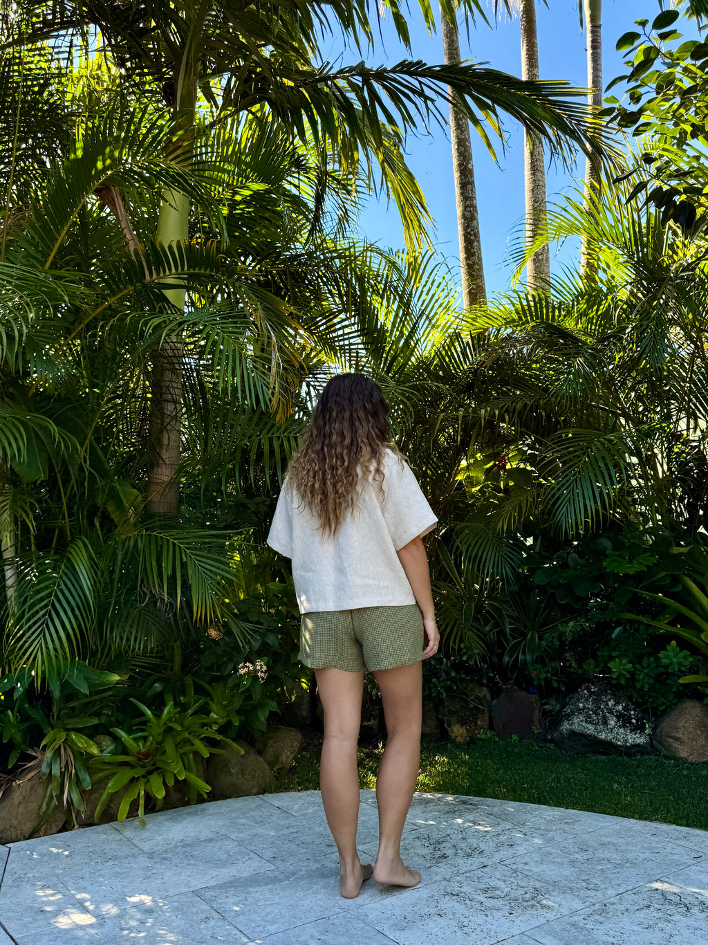 Bowie Shorts | Matcha Check