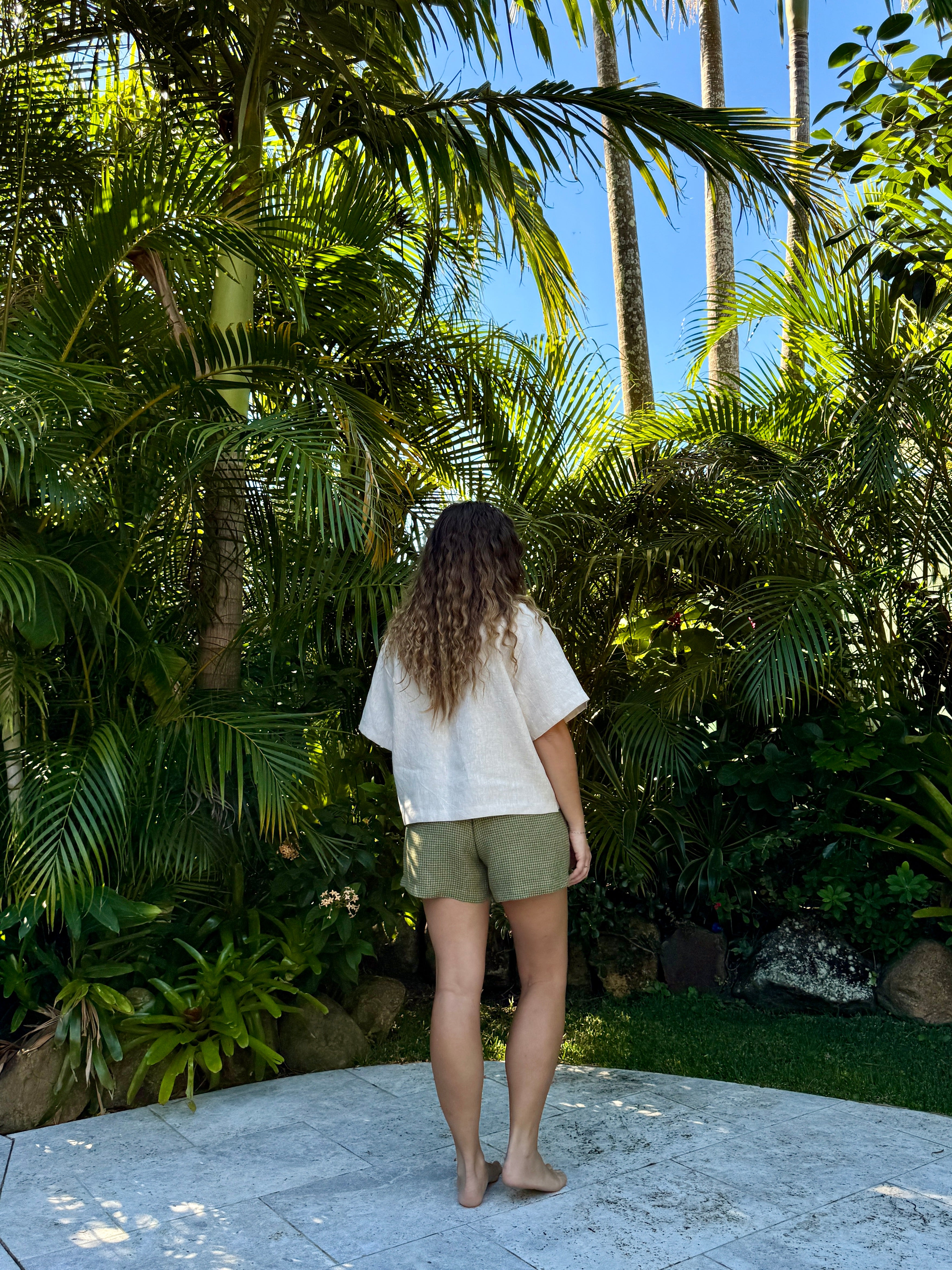 Bowie Shorts | Matcha Check