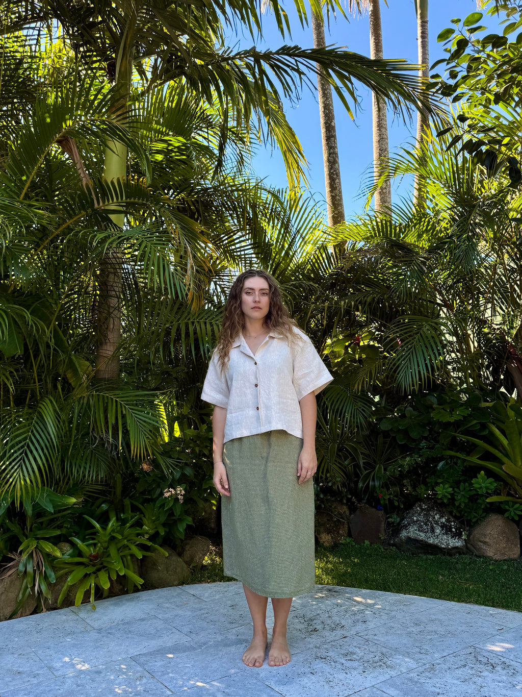 Helia Skirt | Matcha Check