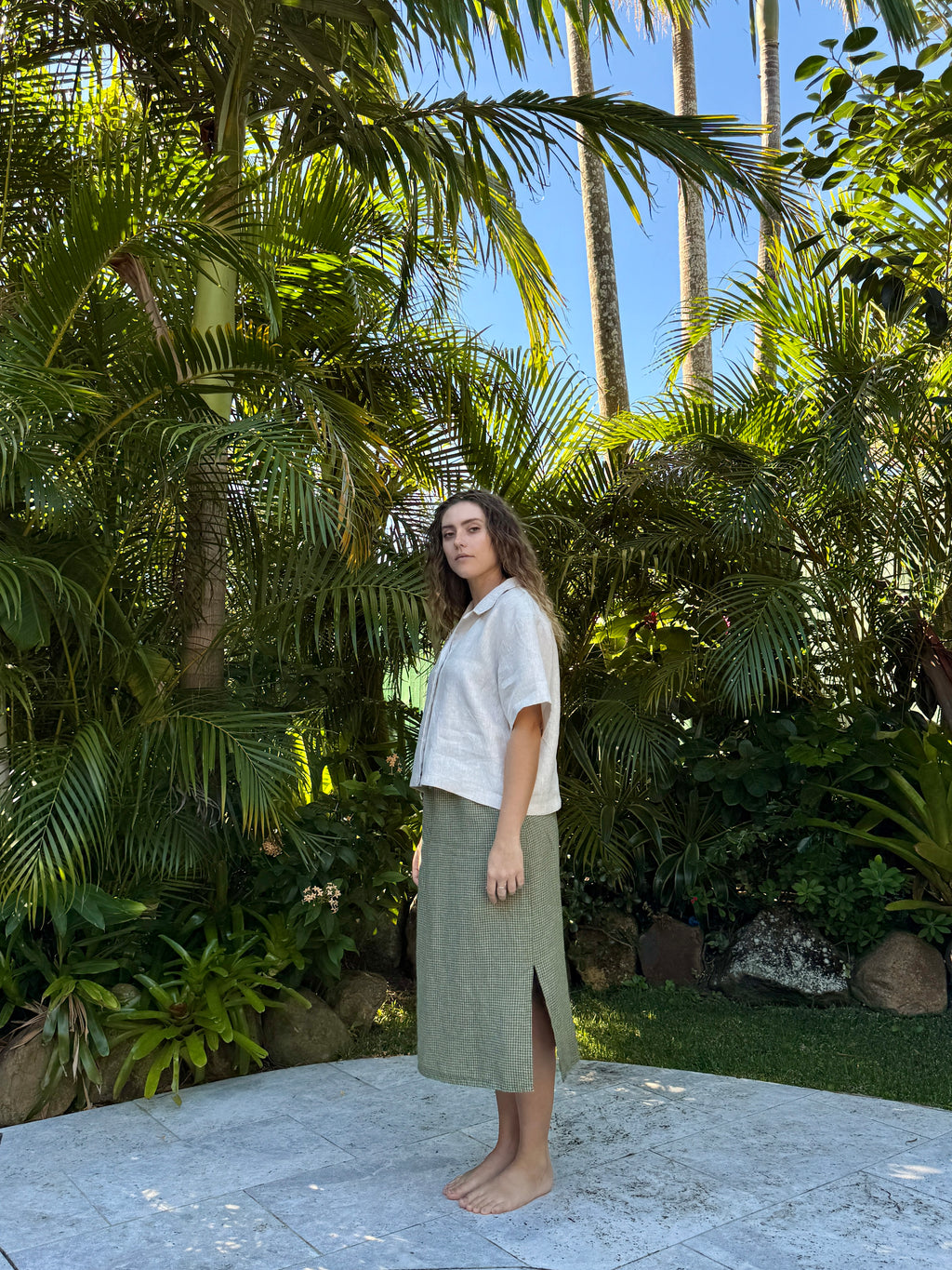 Helia Skirt | Matcha Check