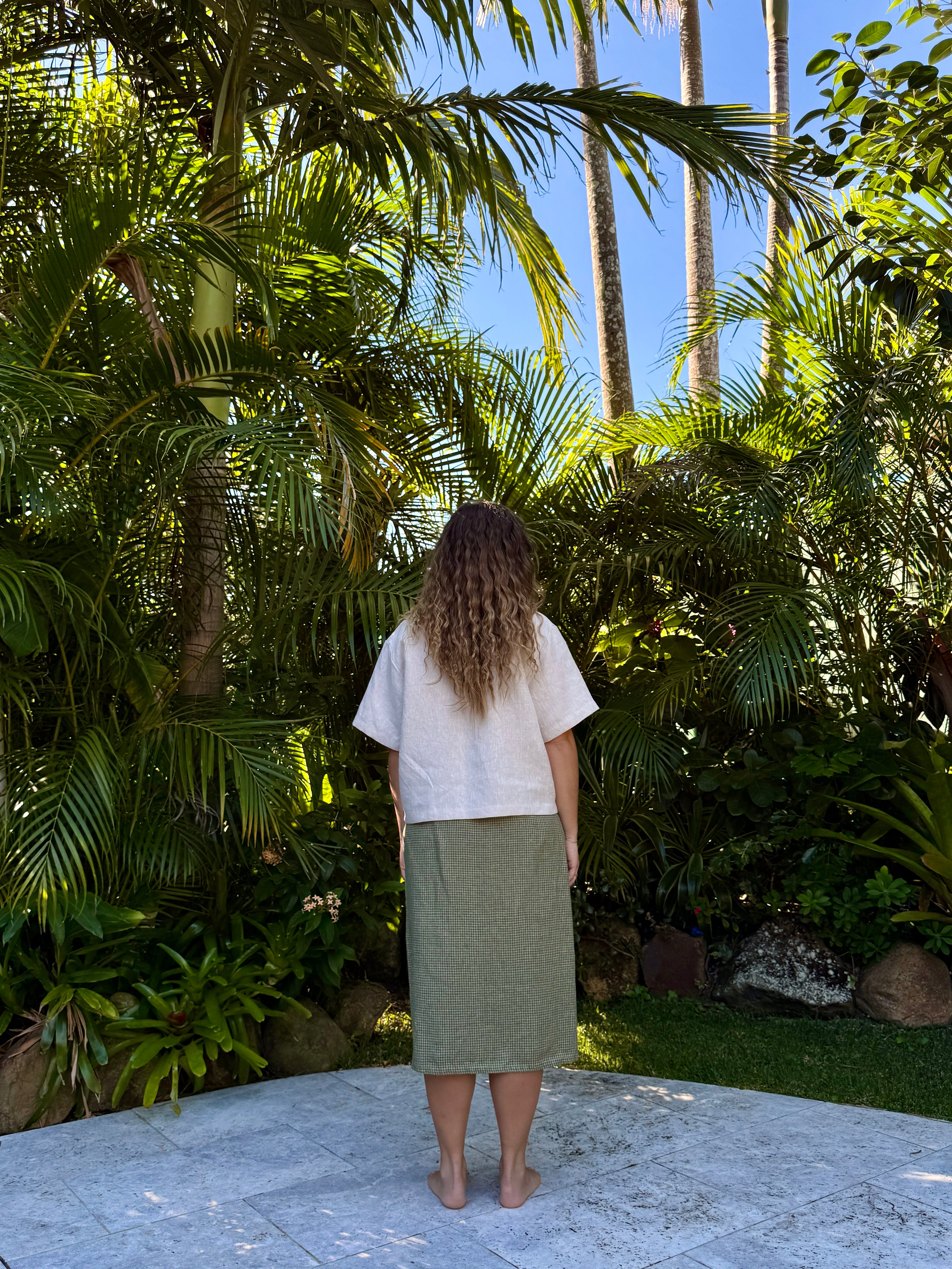 Helia Skirt | Matcha Check