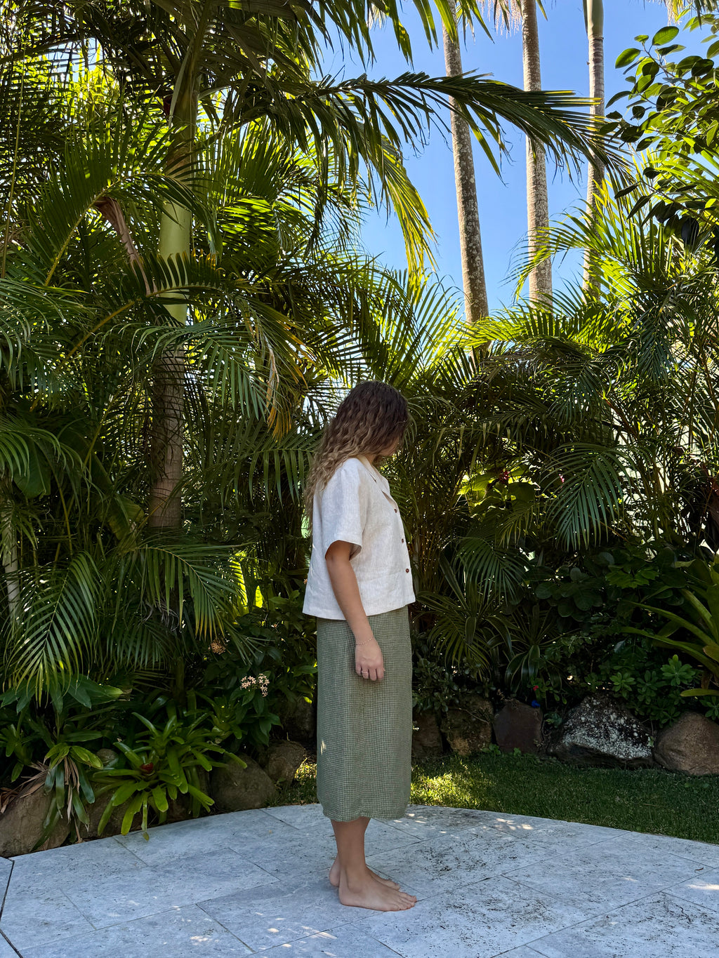 Helia Skirt | Matcha Check