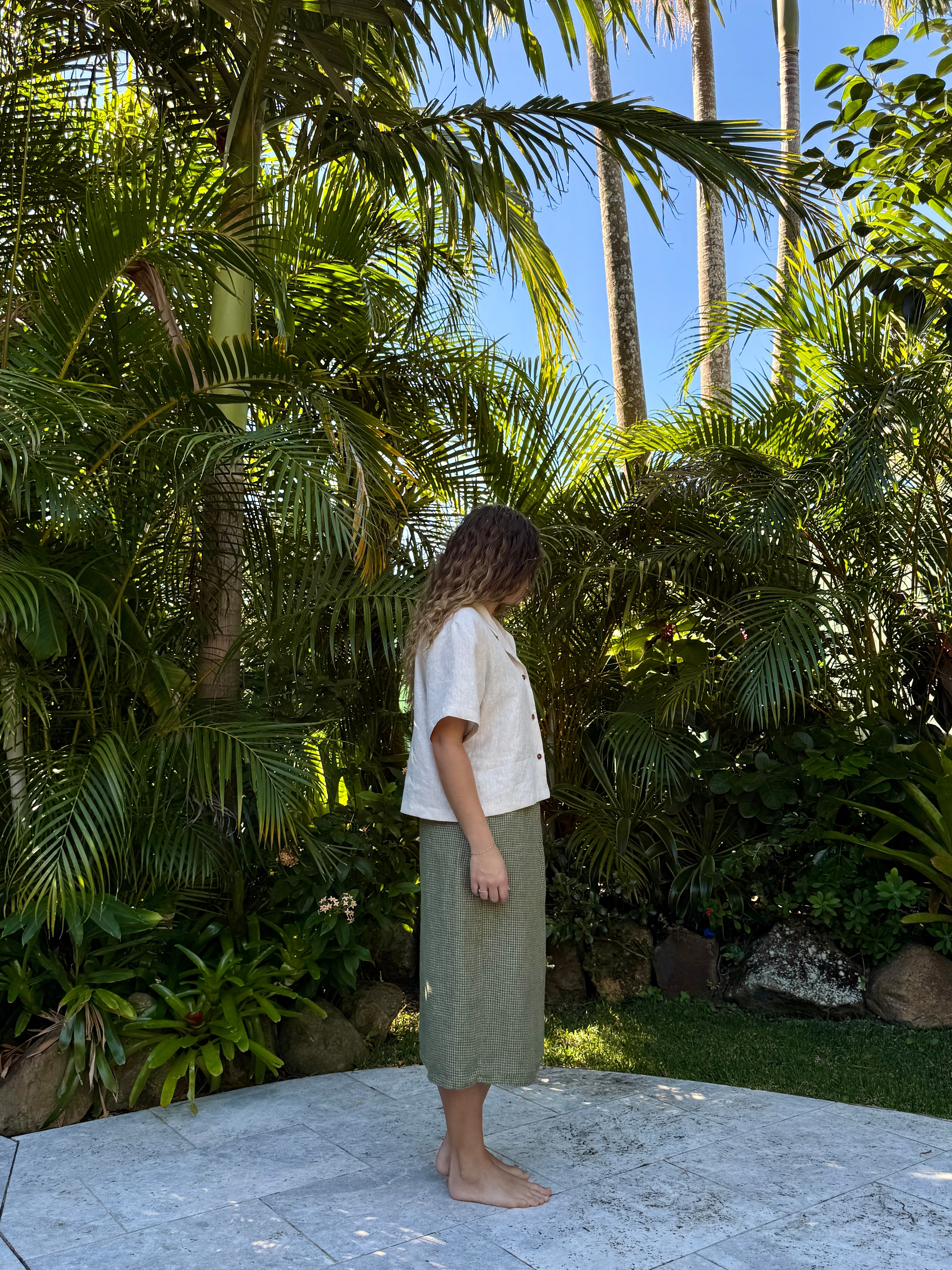 Helia Skirt | Matcha Check