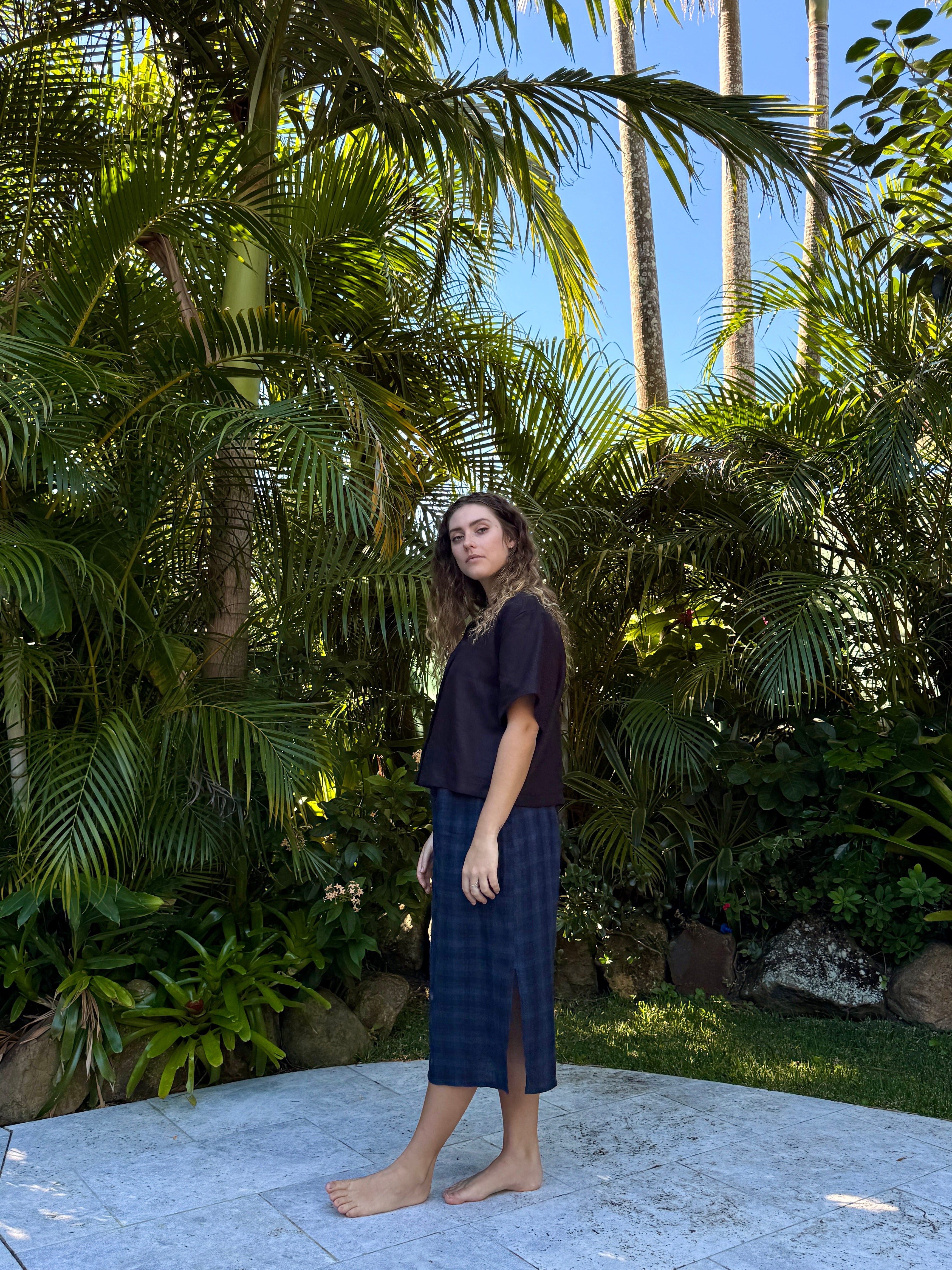 Helia Skirt | Ocean Deep Check