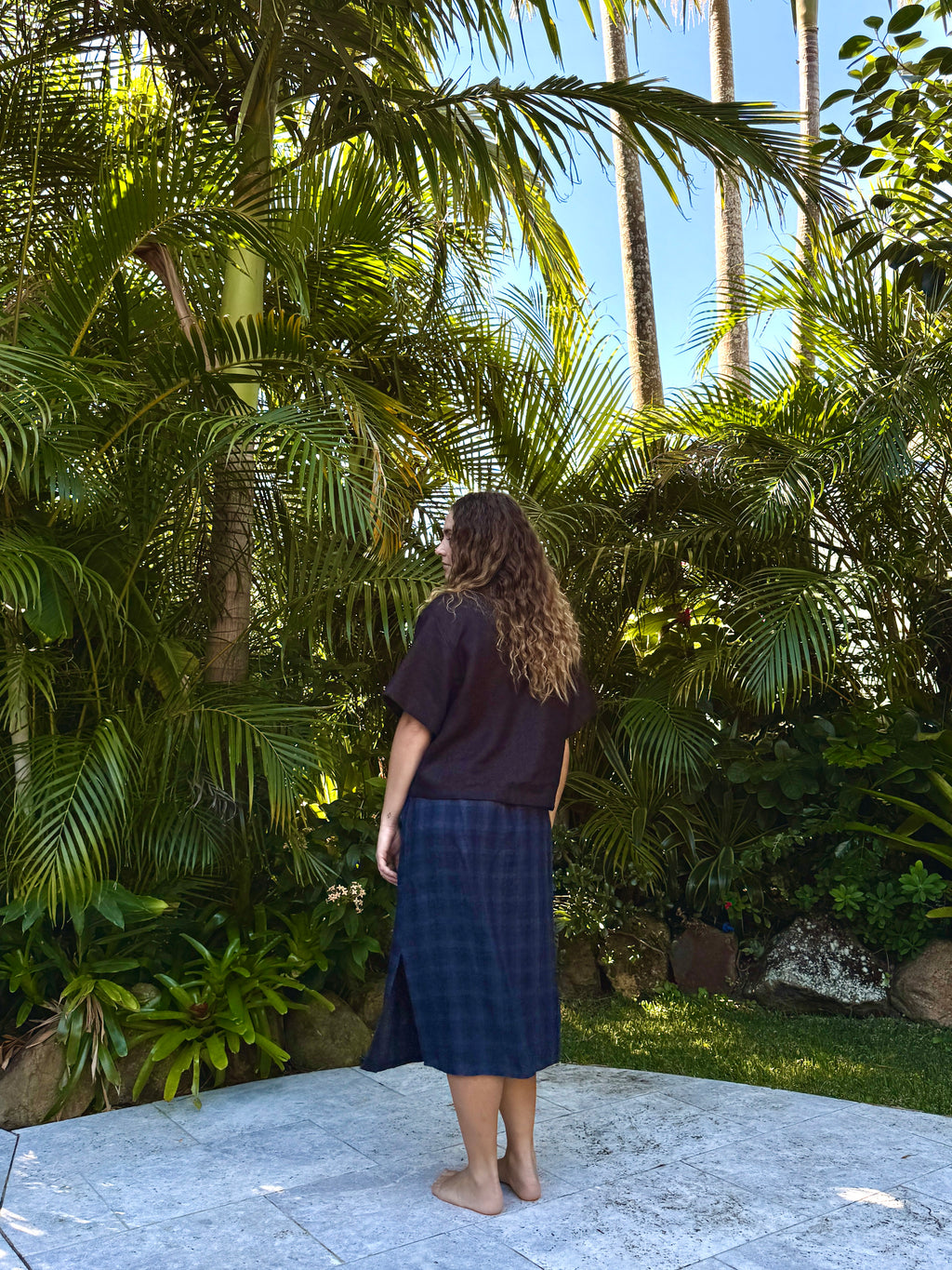 Helia Skirt | Ocean Deep Check