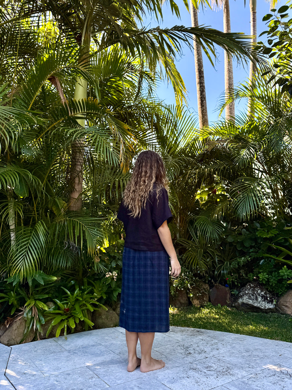 Helia Skirt | Ocean Deep Check